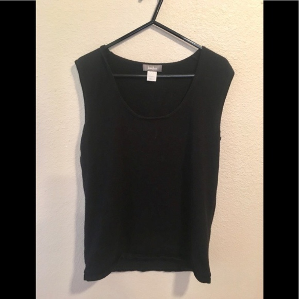 Neiman Marcus Black Silk / Cashmere Top